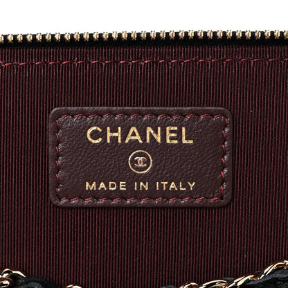 Chanel Lambskin Quilted Small Vanity Case With Chain Black 6 of 9