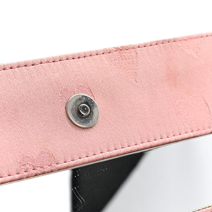 Christian Dior Satin Patent Heart D Trick Clutch Pink Black 12 of 14