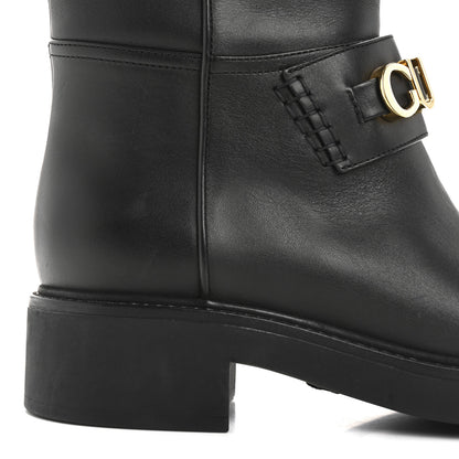 Gucci Calfskin Over The Knee Boots 37 Black 9 of 11