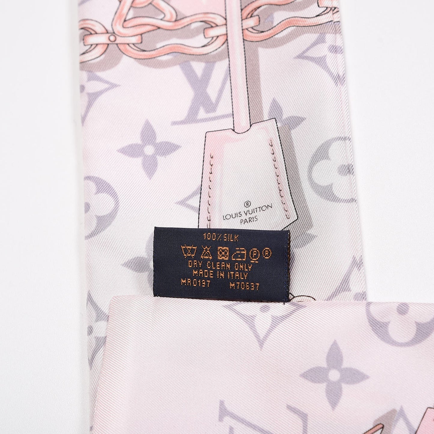 Silk Monogram Confidential Bandeau Light Pink