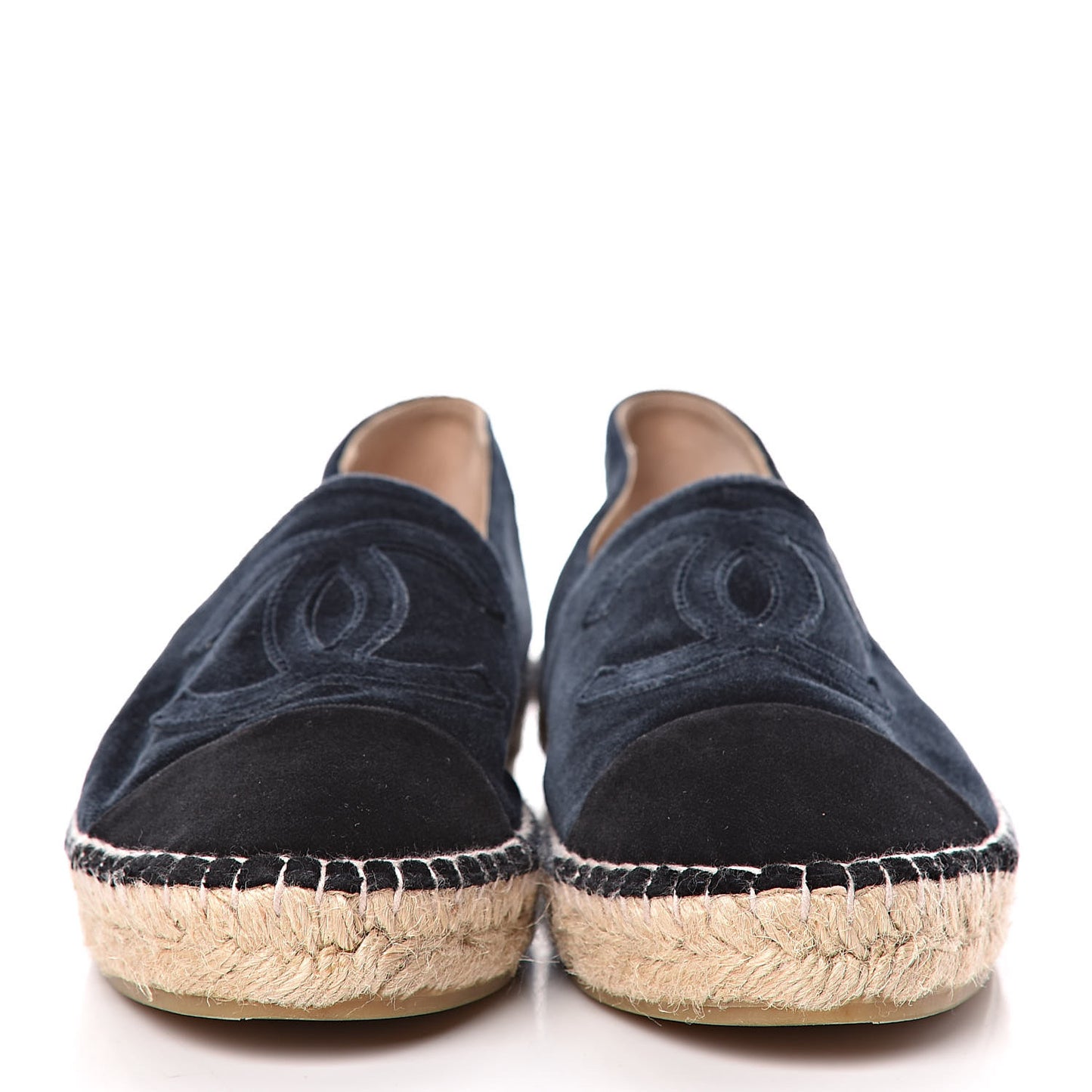 Velvet CC Espadrilles 39 Dark Navy Black