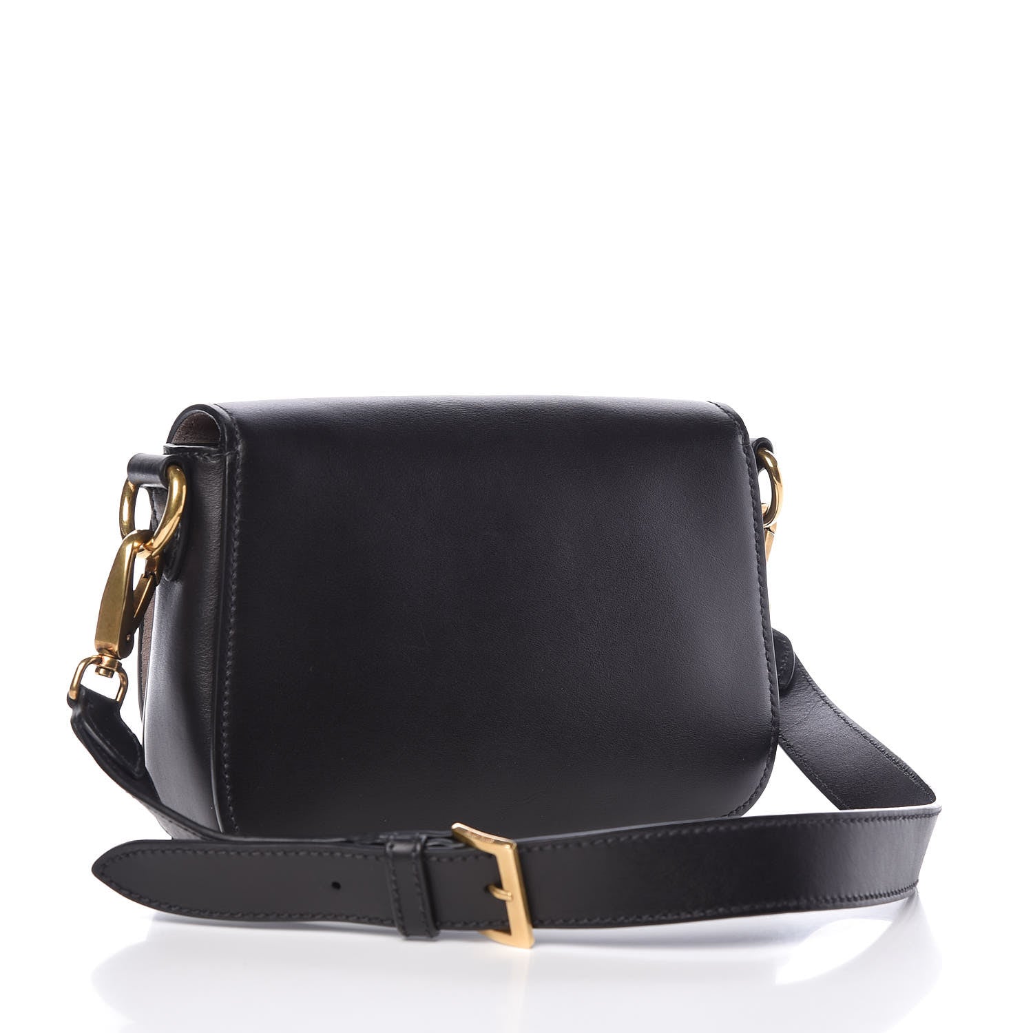 Miu Miu City Calf Logo Shoulder Bag Black 3 of 10