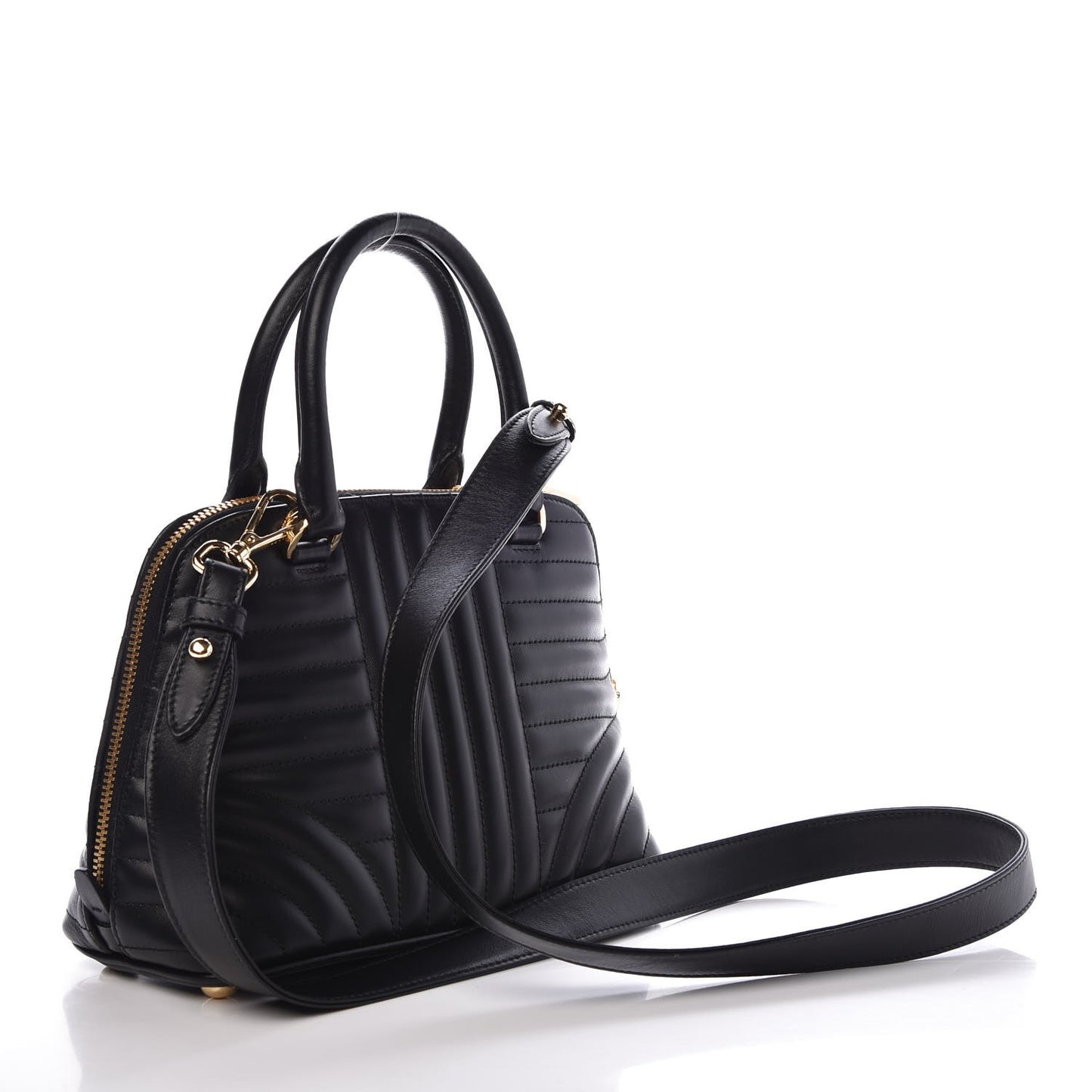 Soft Calfskin Impunture Diagramme Promenade Tote Black