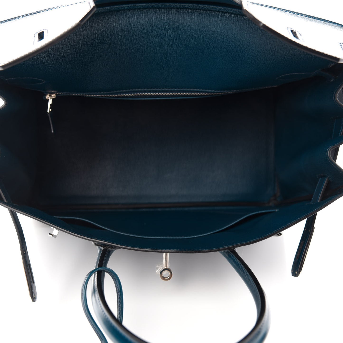 Box Guilloche Birkin 35 Bleu De Prusse