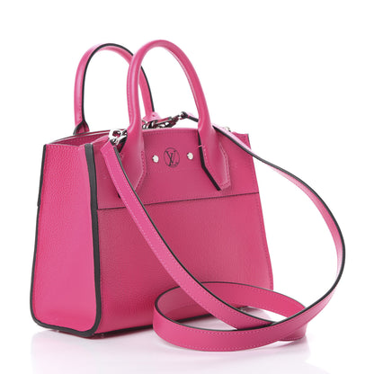 Louis Vuitton Calfskin City Steamer Mini Rose Falbala 2 of 10
