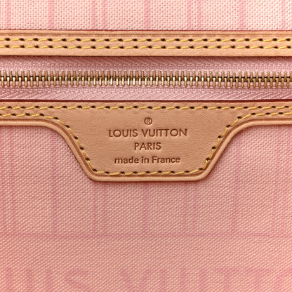 Louis Vuitton Damier Azur Neo Neverfull GM Rose Ballerine 7 of 14