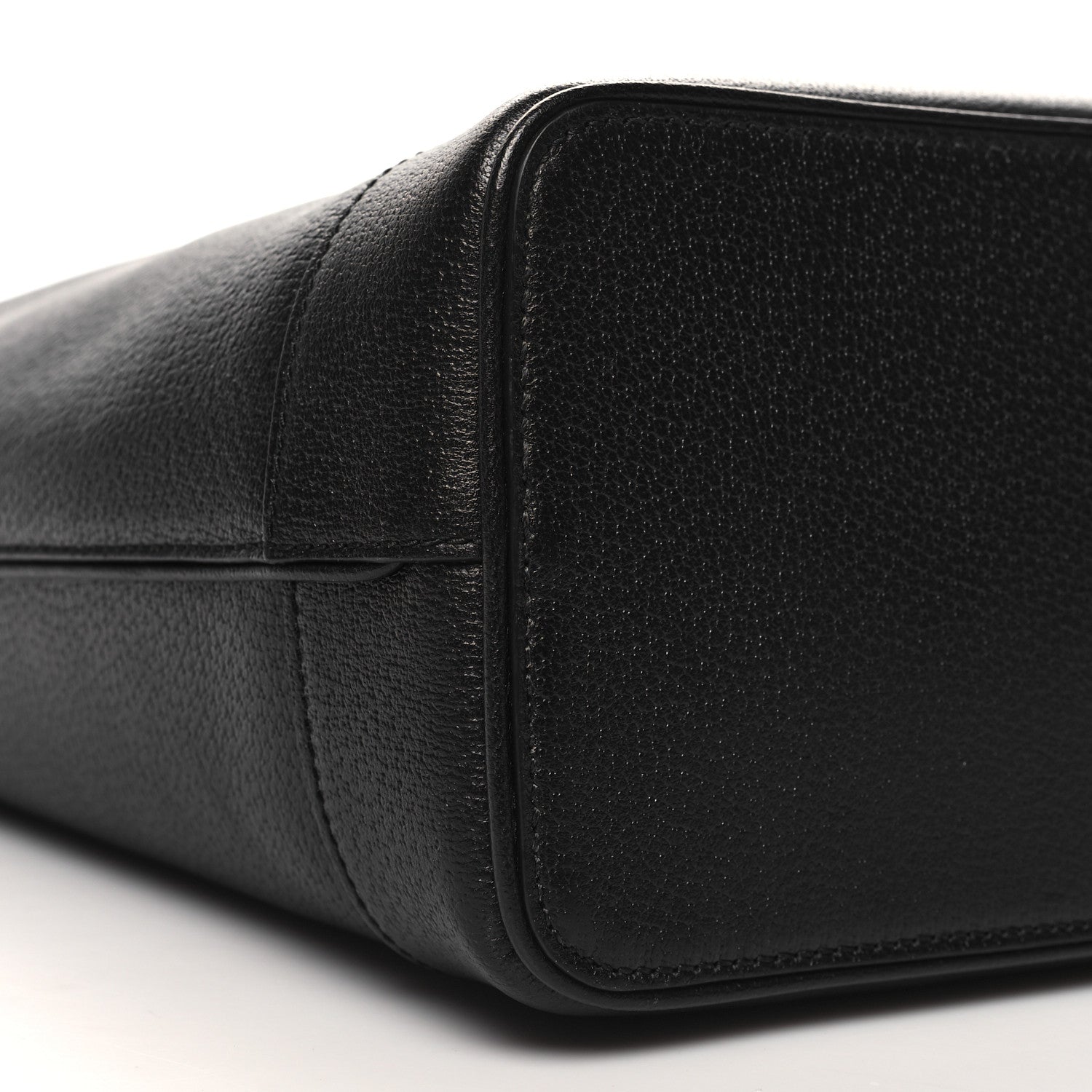 Gucci Textured Dollar Calfskin Medium Ophidia Shoulder Tote Bag Black 9 of 10