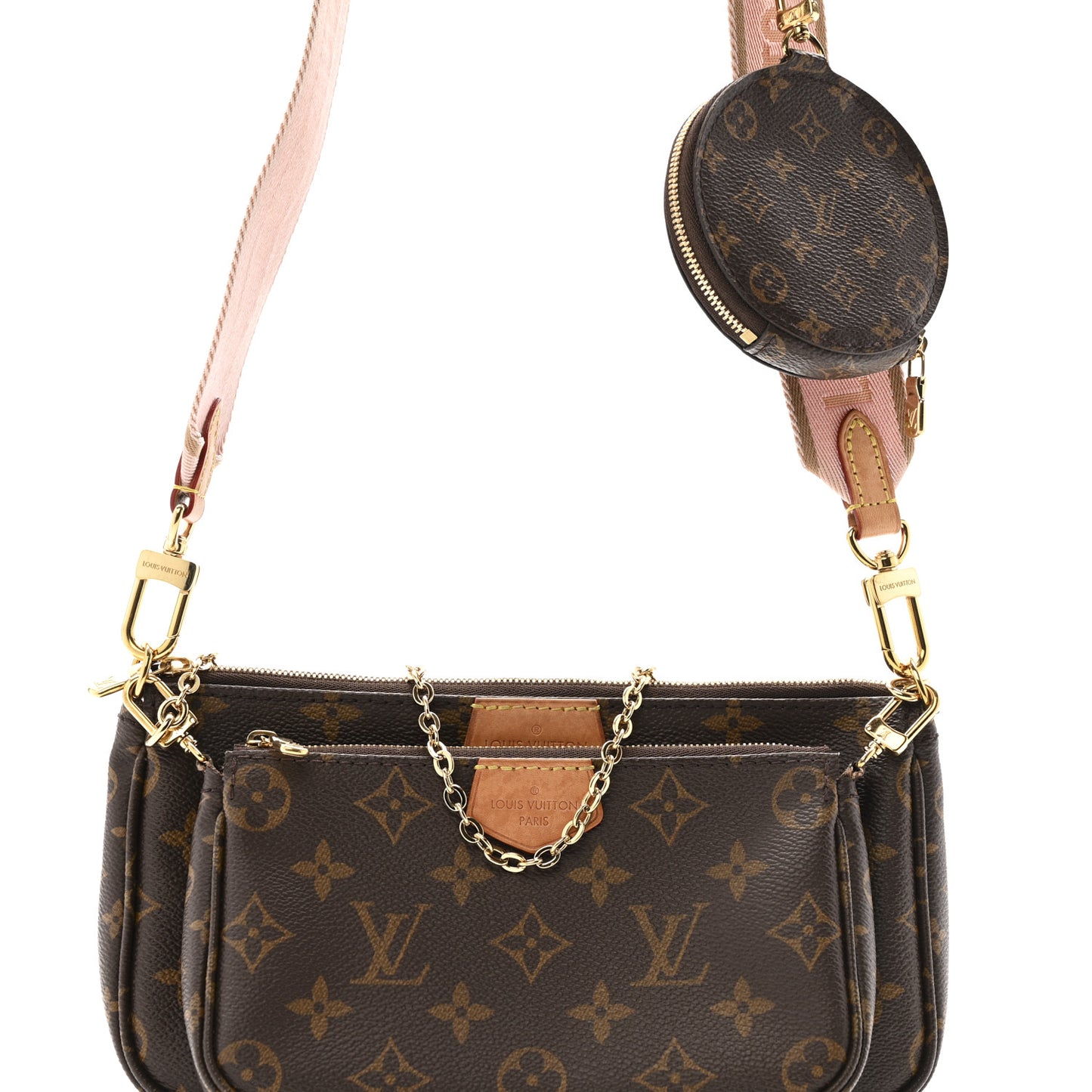 Monogram Multi Pochette Accessories Rose Clair