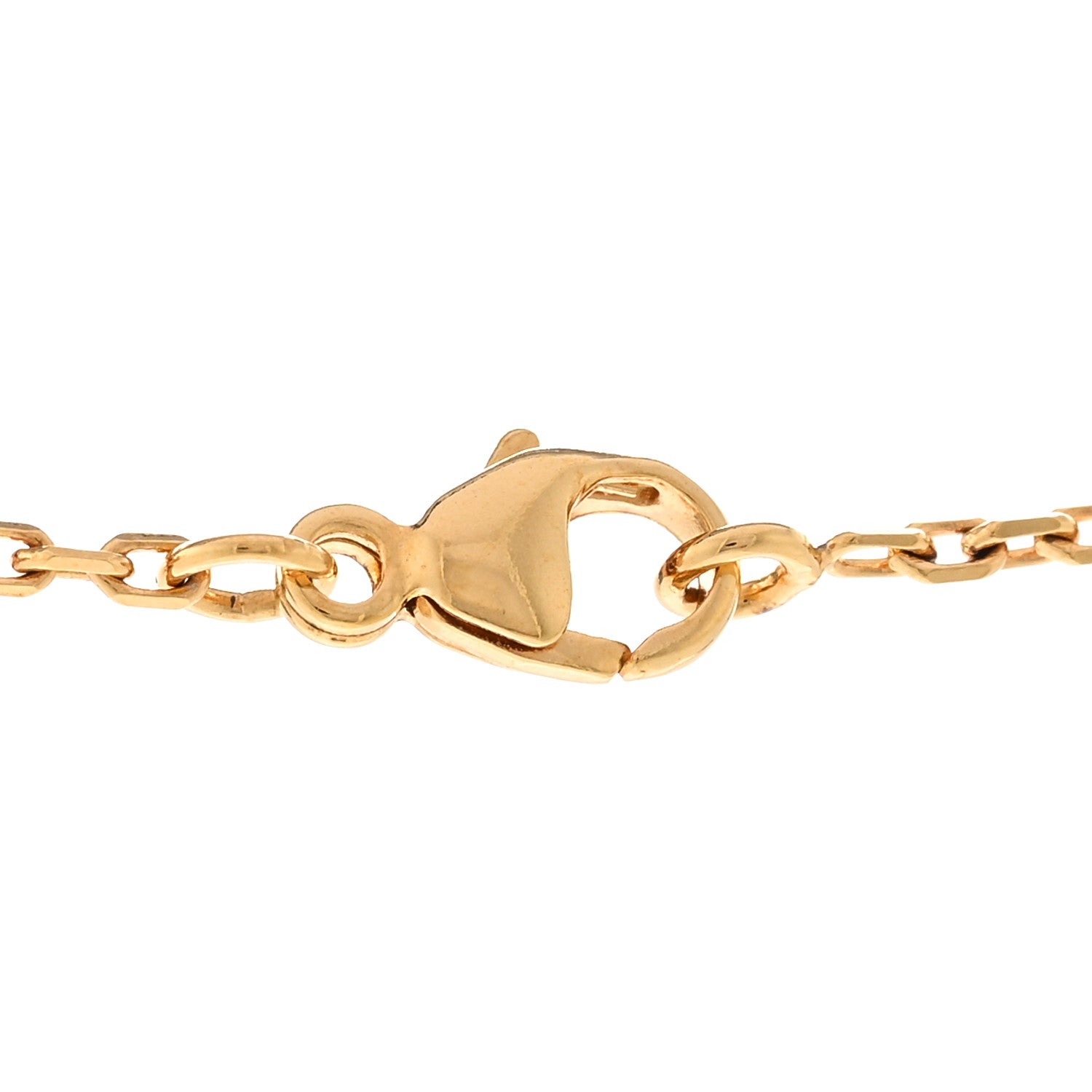 Hermes Lacquered Gold Pop H Pendant Necklace White 5 of 7