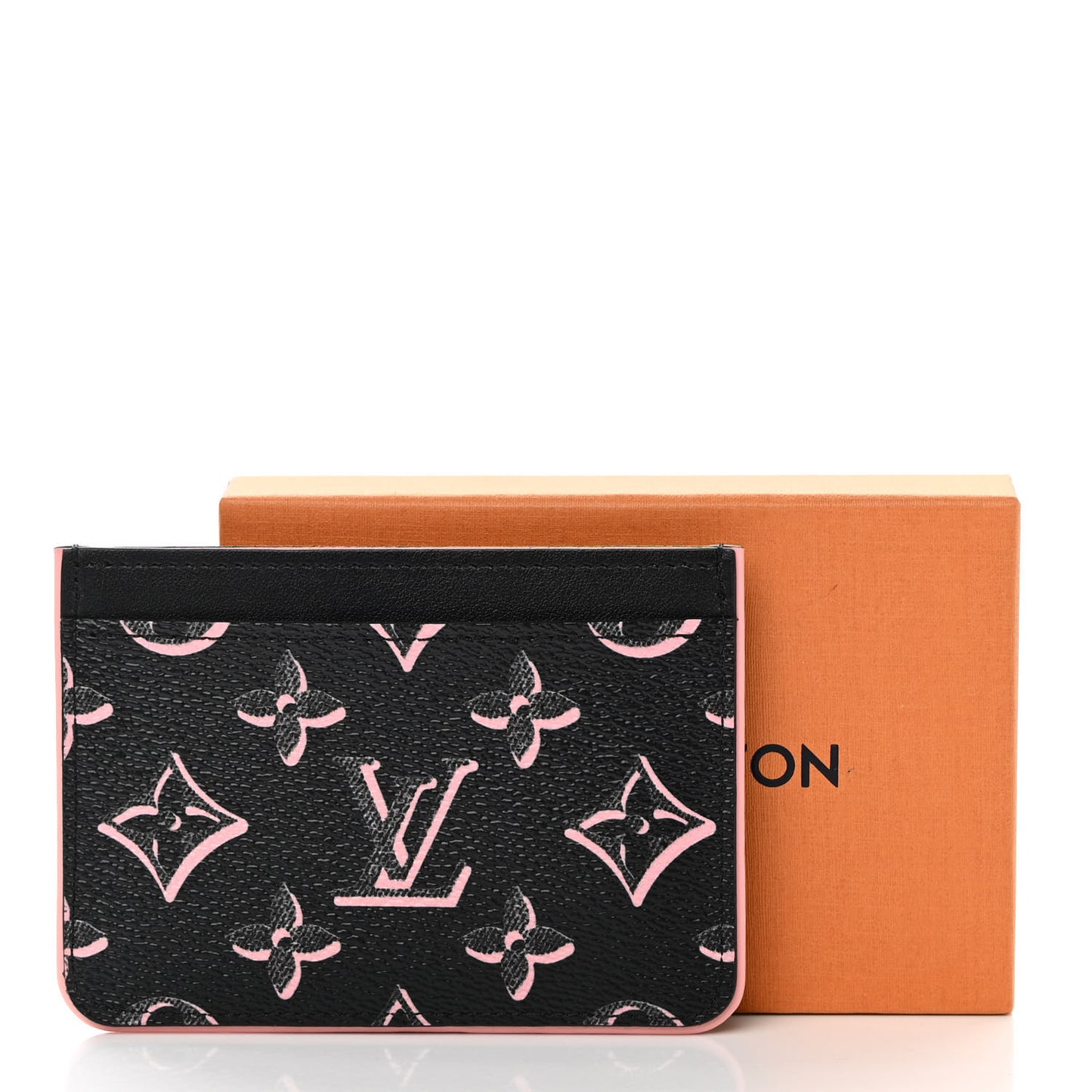 Monogram Fall for You LV Side-Up Card Holder Black