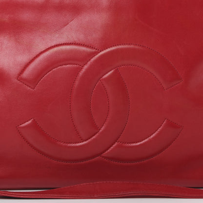 Chanel Lambskin CC Shoulder Bag Red 9 of 20