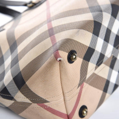 Burberry Nova Check Tote Black 8 of 12
