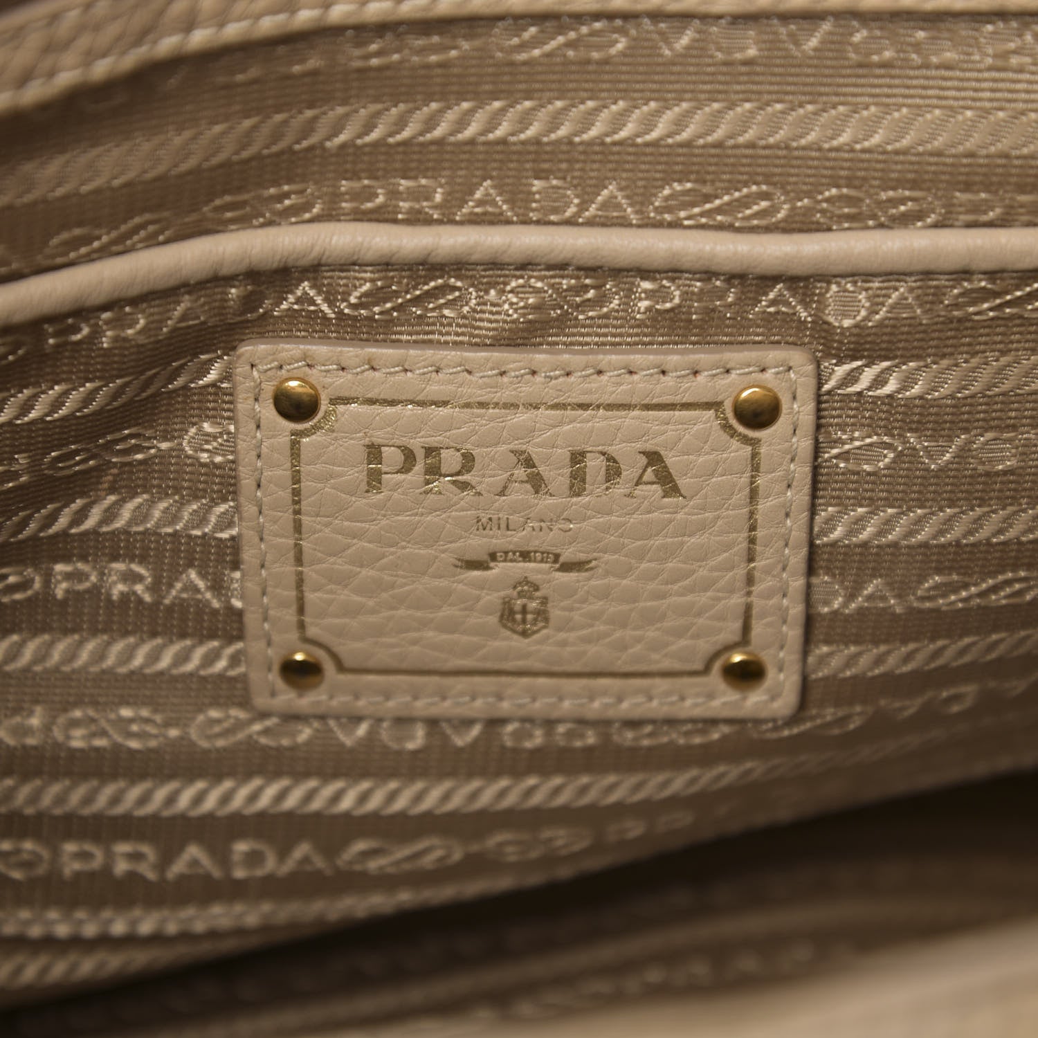 Prada Vitello Daino Large Double Zip Tote Sabbia 5 of 9