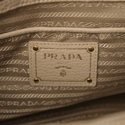 Prada Vitello Daino Large Double Zip Tote Sabbia 5 of 9