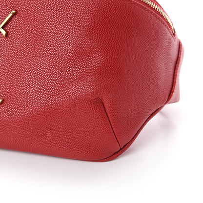 Saint Laurent Grain De Poudre Monogram Belt Bag Rouge Eros 7 of 7