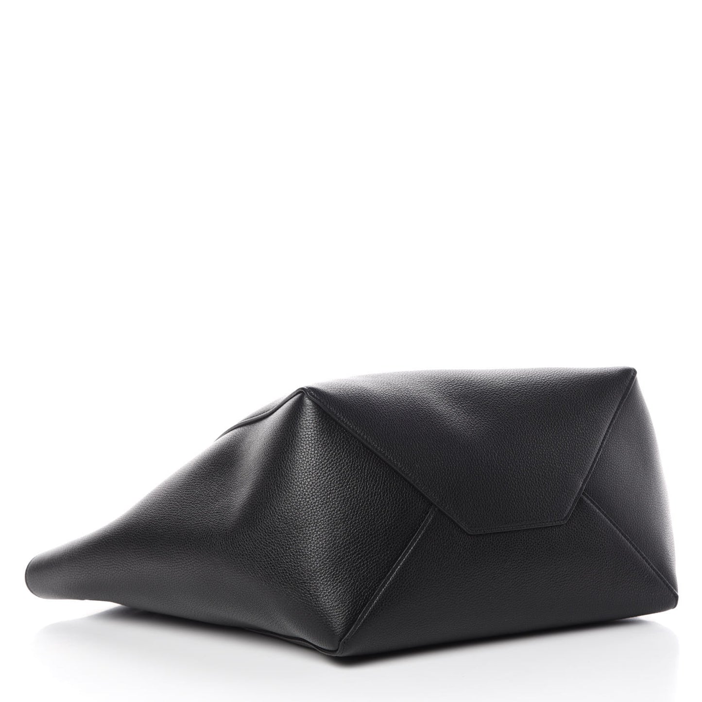 Soft Grained Calfskin Small Belt Cabas Phantom Black