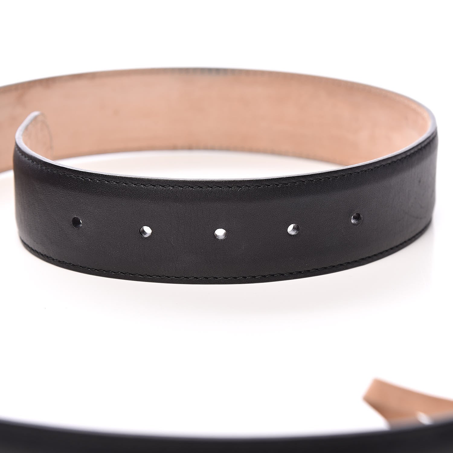 Gucci Calfskin Interlocking G 37mm Belt 95 38 Black 5 of 14