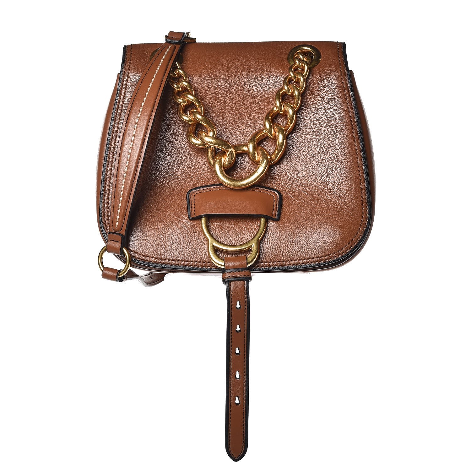 Miu Miu Goatskin Madras Dahlia Brandy 3 of 8