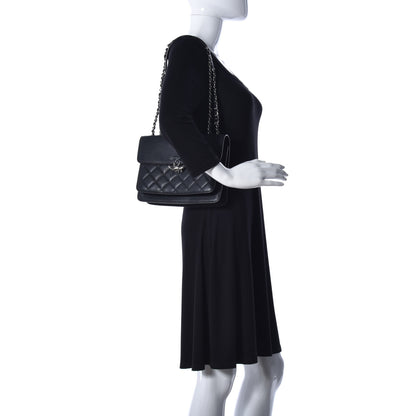 Chanel Goatskin Quilted Large CC Box Flap Black 2 of 21