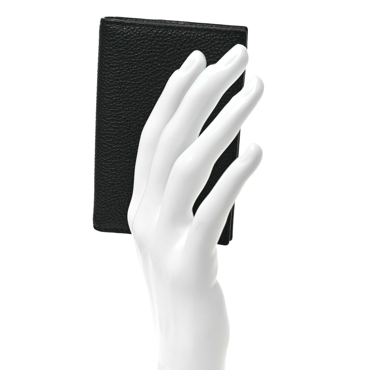 Prada Vitello Micro Grain Card Holder Black Mercurio 2 of 7