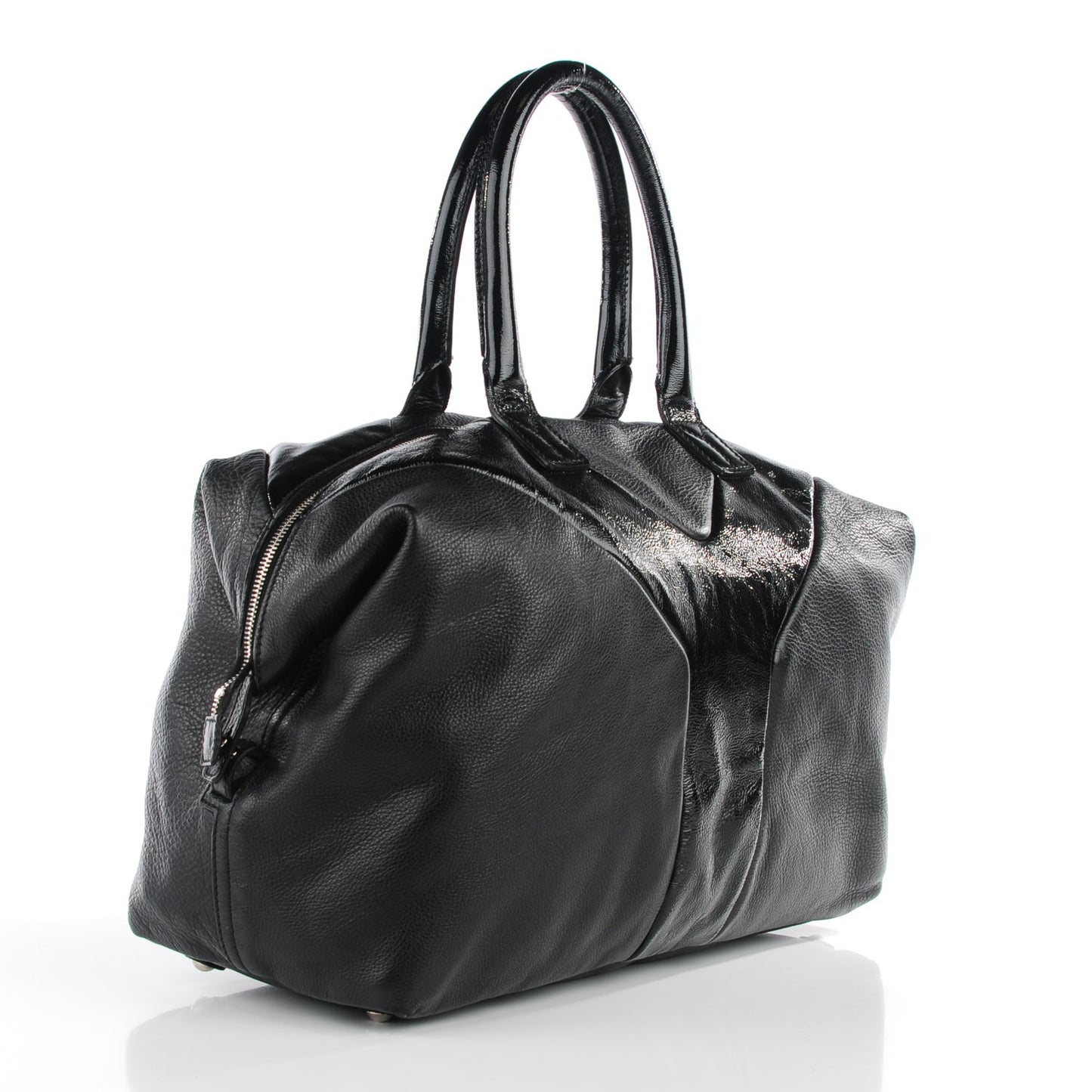 Calfskin Patent Medium Easy Sac Black