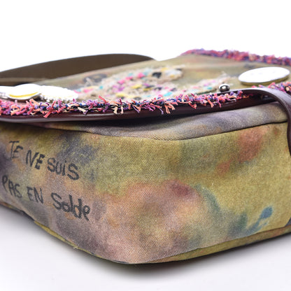 Chanel Washed Toile Graffiti On The Pavements Messenger Khaki Multicolor 9 of 12