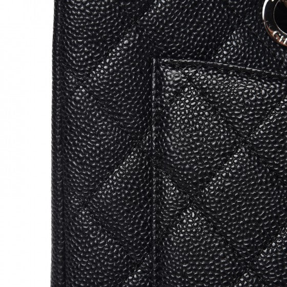 Chanel Caviar Quilted Grand Shopping Tote GST Black 8 of 14