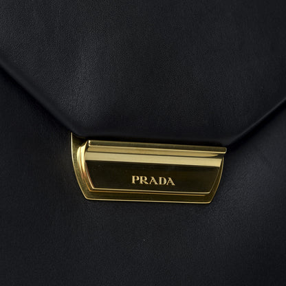 Prada New Calfskin Medium Ingrid Top Handle Bag Black 7 of 9