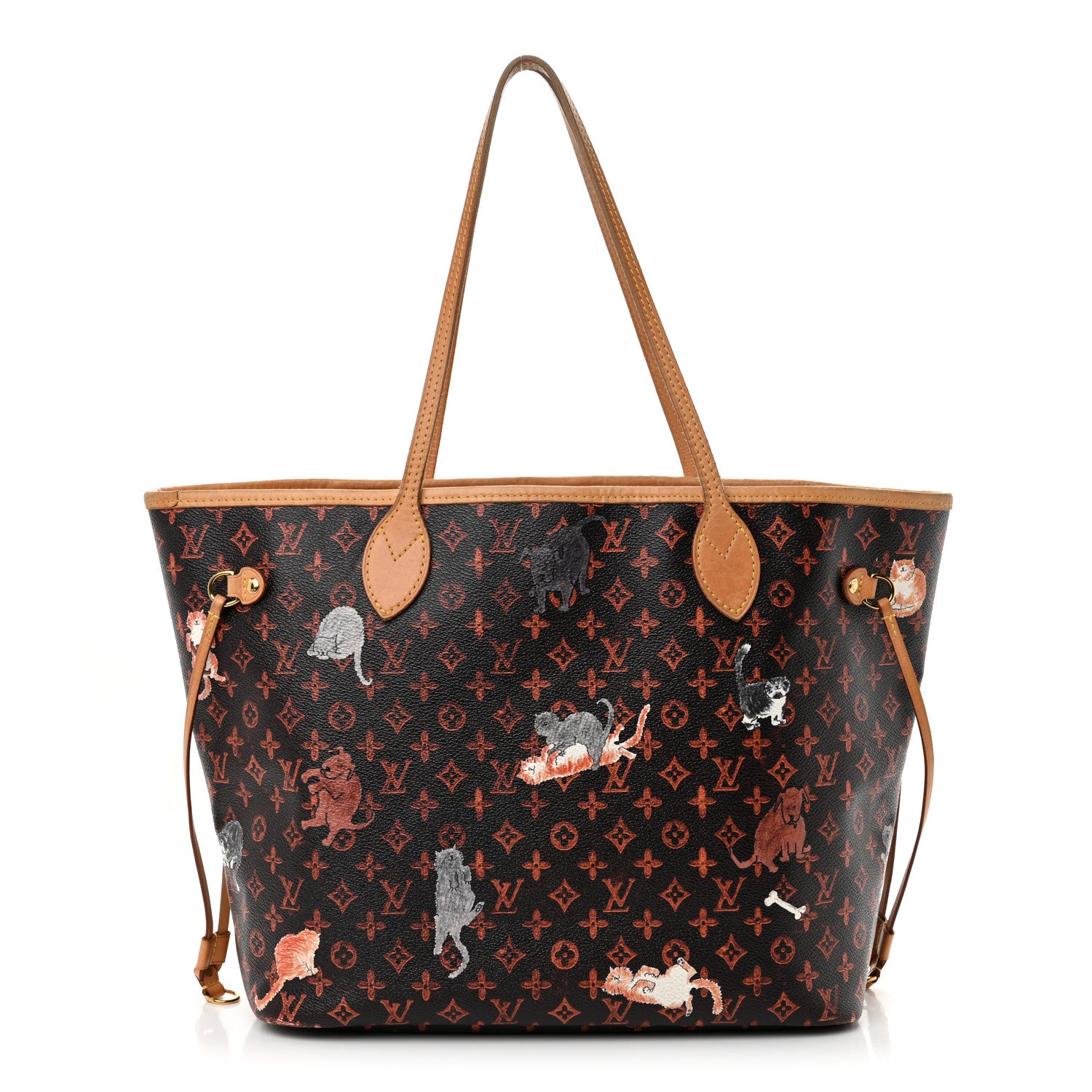 Louis Vuitton Catogram Neverfull MM Marron 1 of 17