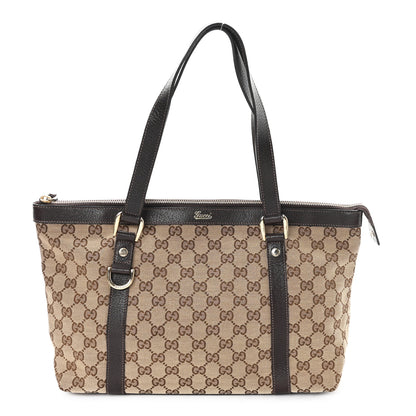 Gucci Monogram Medium Abbey Tote Brown 1 of 10