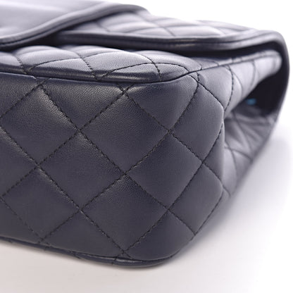 Chanel Lambskin Quilted Elementary Chic Flap Navy 6 of 13