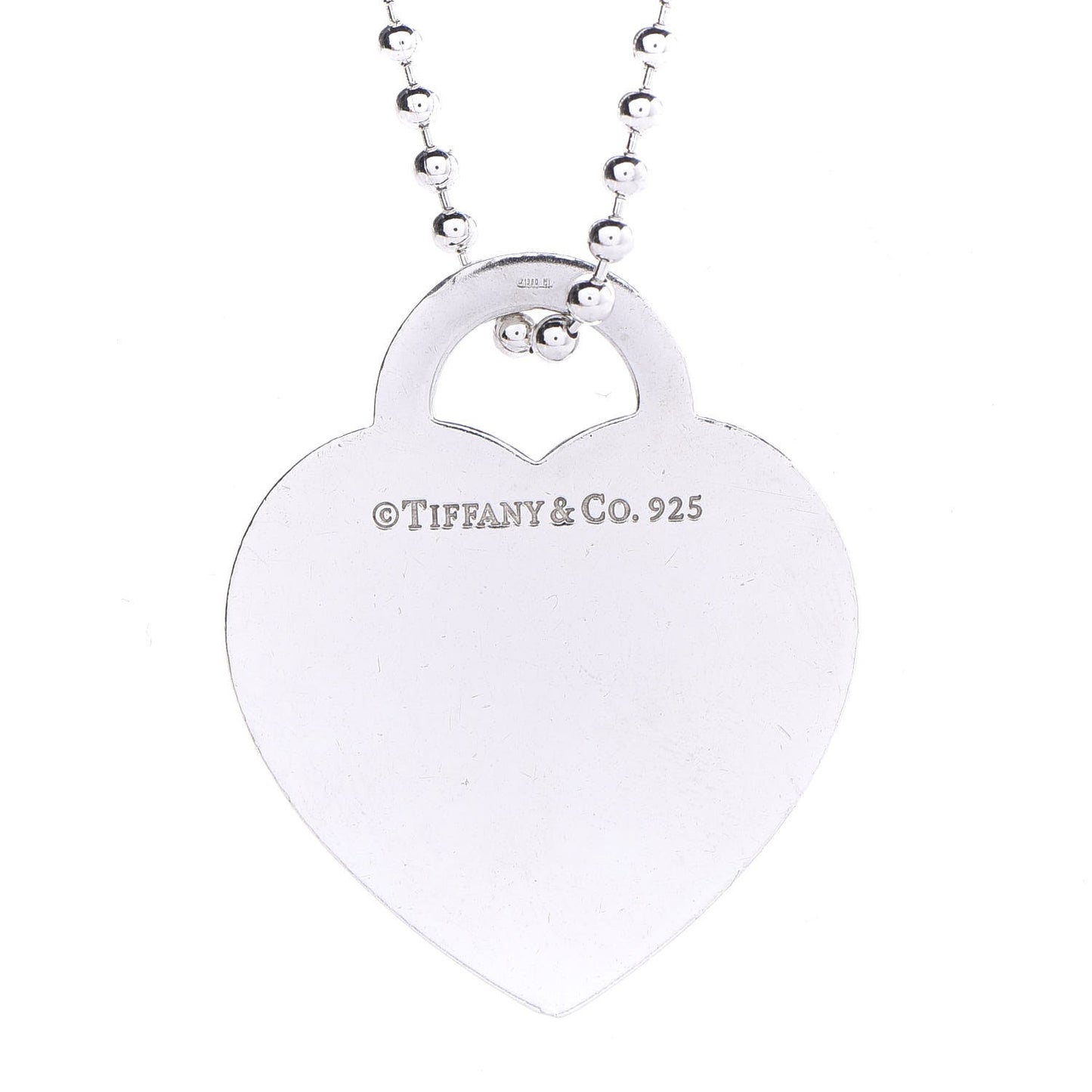 Sterling Silver Long Return to Tiffany Heart Pendant Necklace