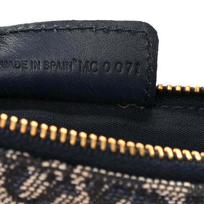 Christian Dior Monogram Mini Saddle Pochette Navy 7 of 10
