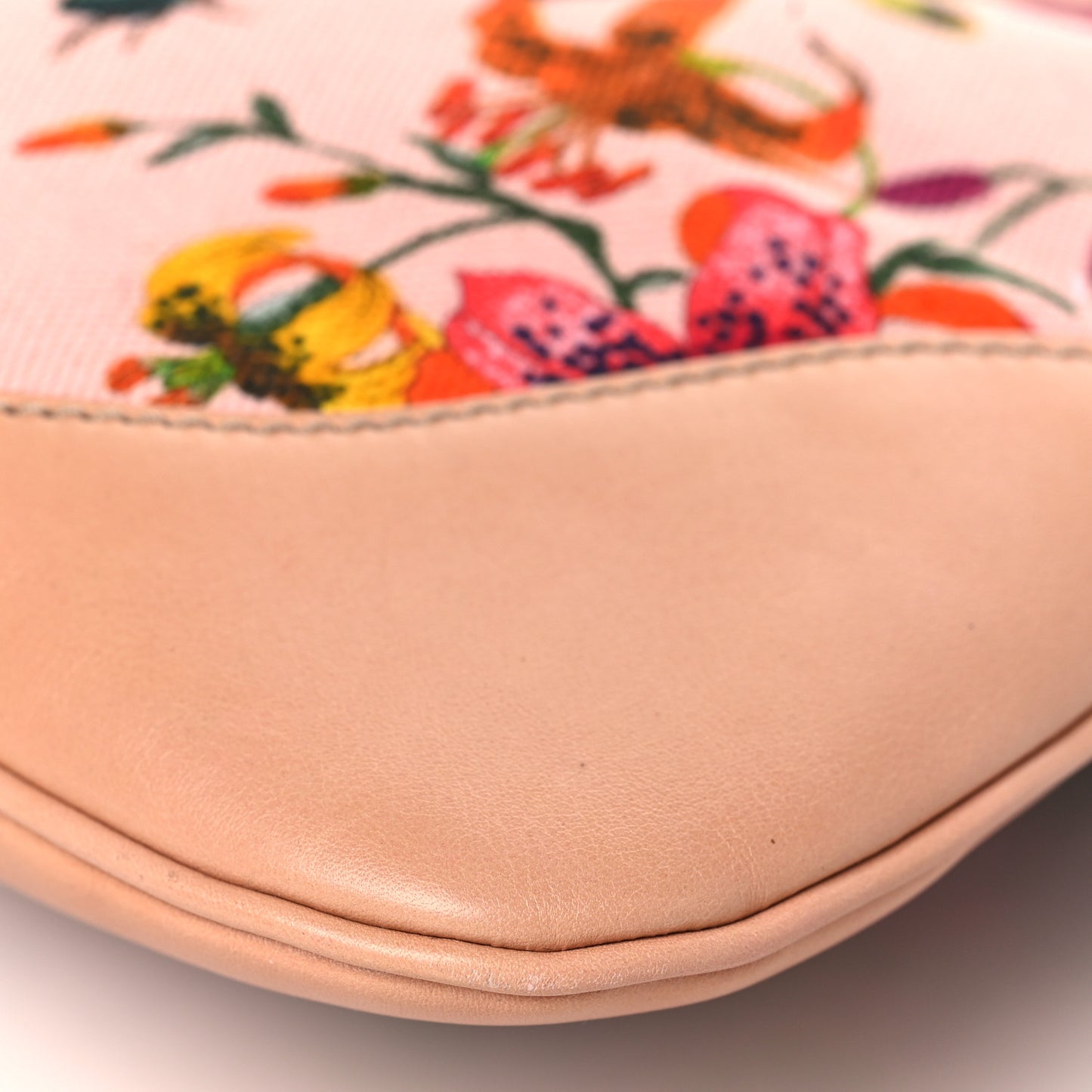 Canvas Floral Flora Medium Jackie O Bouvier Hobo Pink