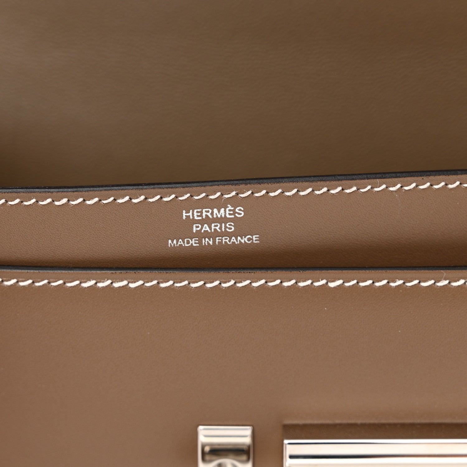 Hermes Tadelakt Mini Verrou Chaine Bag Etoupe 6 of 12