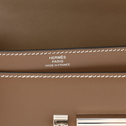 Hermes Tadelakt Mini Verrou Chaine Bag Etoupe 6 of 12