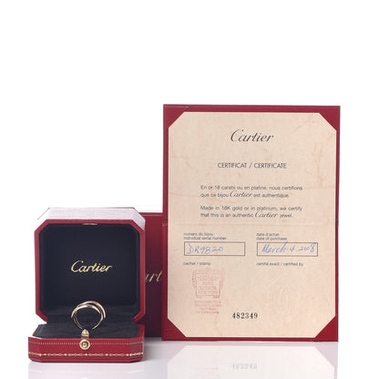 Cartier 18K Pink Yellow White Gold Classic Trinity Ring 52 6 5 of 5
