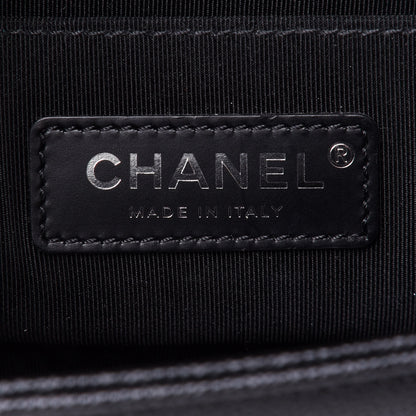 Chanel Caviar Chevron Quilted Small Boy Flap Black 6 of 11
