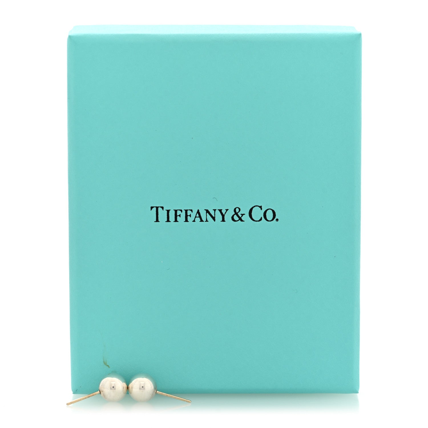 Tiffany Sterling Silver 8mm Hardwear Ball Earrings 5 of 5