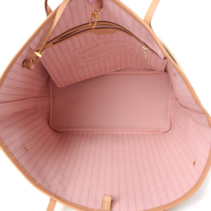 Louis Vuitton Damier Azur Neo Neverfull MM Rose Ballerine 6 of 10