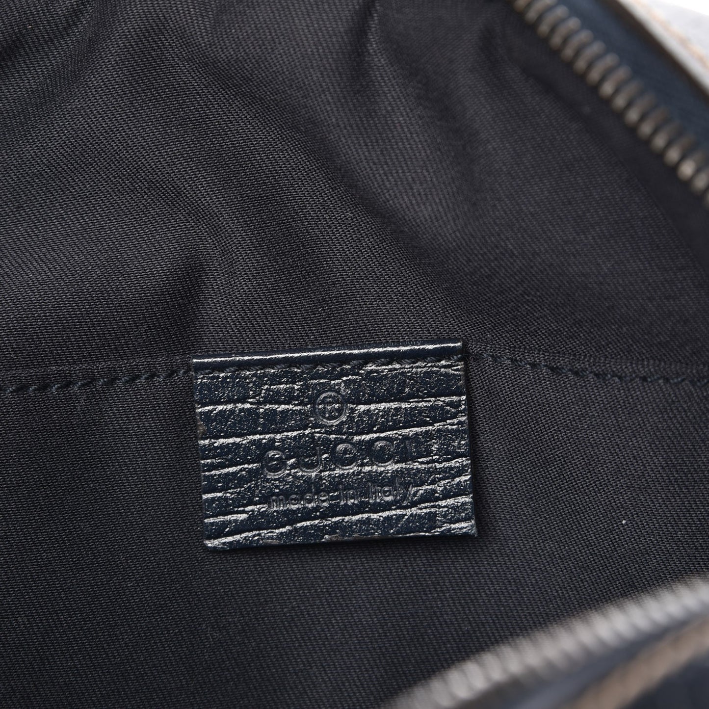 GG Supreme Monogram Web Small Shoulder Bag Navy