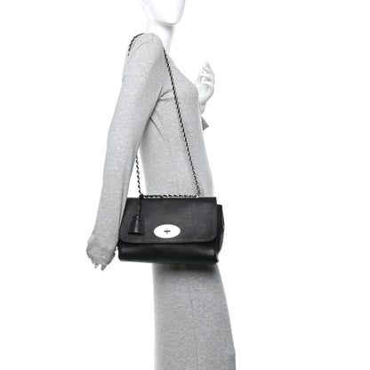 Mulberry Small Classic Grain Calfskin Medium Lily Black 2 of 11