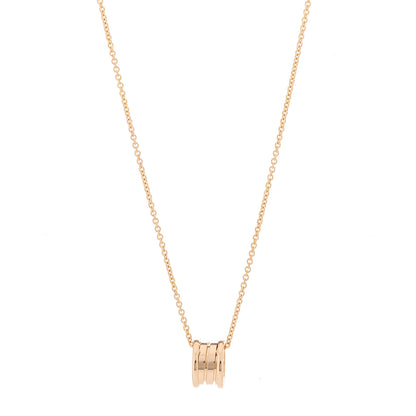 Bulgari 18K Rose Gold B.Zero1 Pendant Necklace 1 of 8