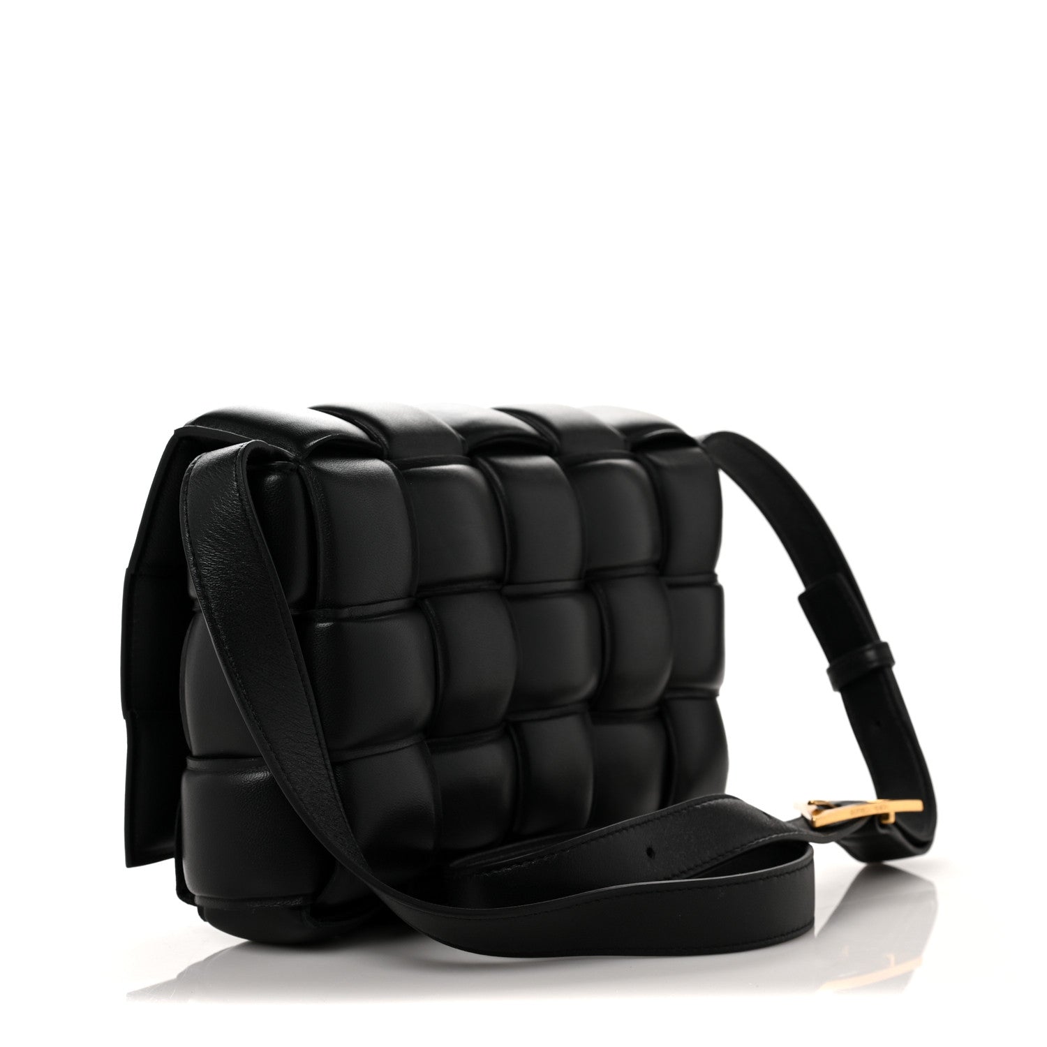 Bottega Veneta Nappa Maxi Intreccio Padded Cassette Crossbody Bag Black 3 of 9