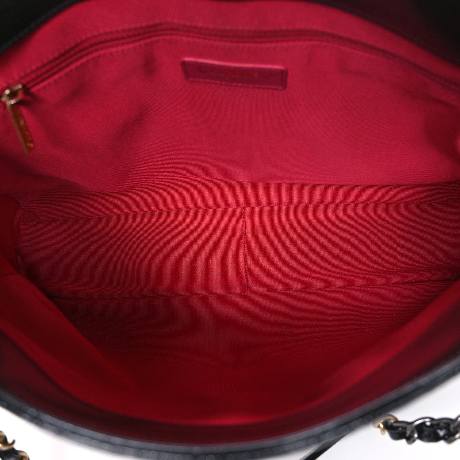 Chanel Shiny Aged Calfskin Quilted Large Shopping Bag Black 5 of 11