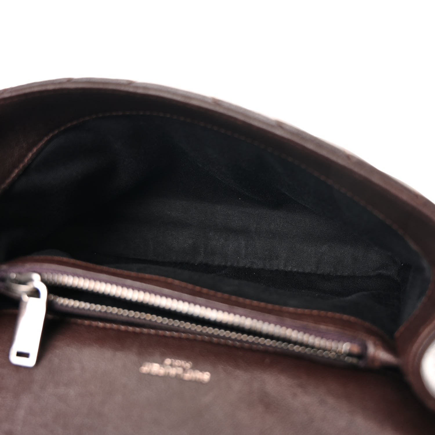Saint Laurent Sheepskin Matelasse Chevron Monogram Medium College Bag Black Tulip 5 of 13