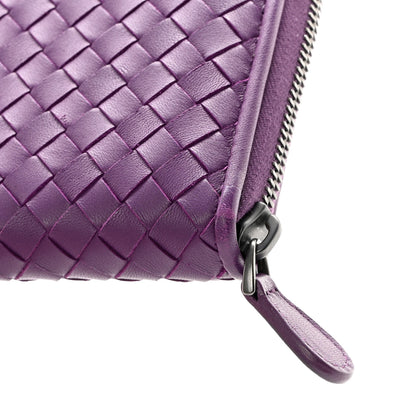 Bottega Veneta Nappa Intrecciato Zip Around Wallet Monalisa 9 of 11