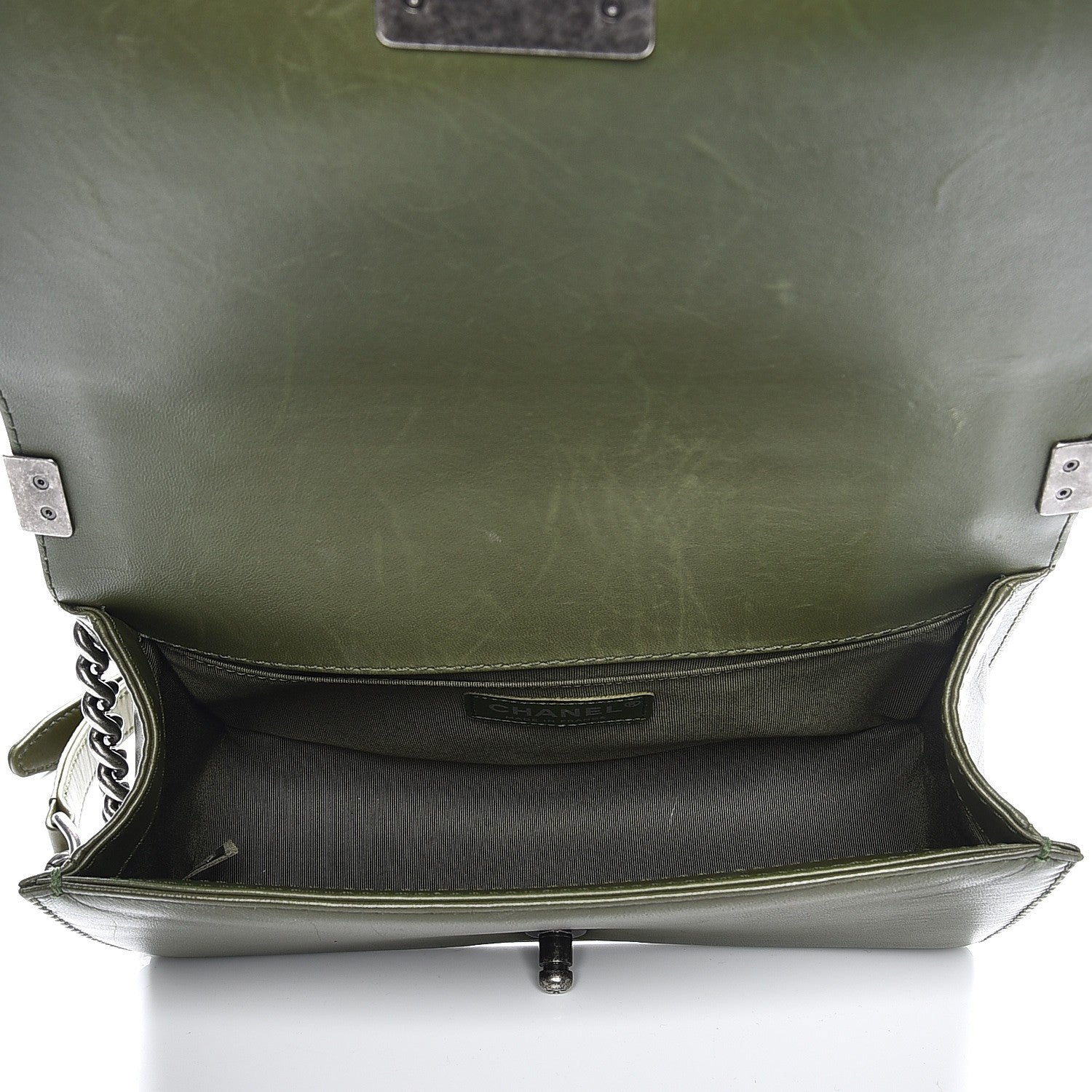 Chanel Lambskin Medium Celtic Boy Flap Green 5 of 8