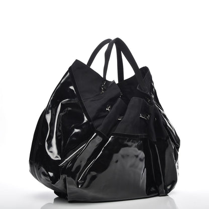 Chanel Vinyl Large Stretch Spirit Cabas Black 3 of 7