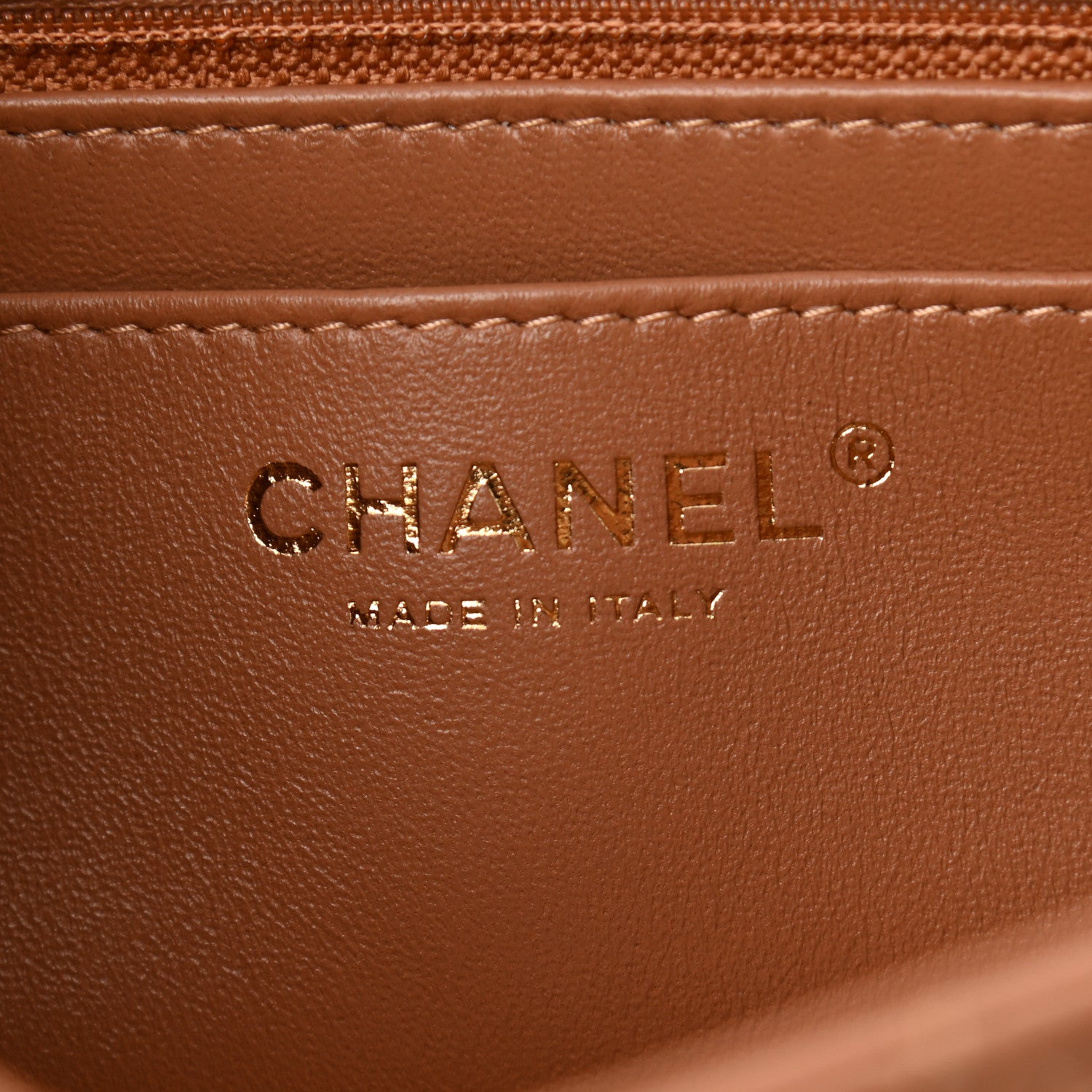 Chanel Lambskin Quilted Mini Rectangular Flap Brown 7 of 10